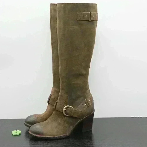 Born Natasha Women’s Distressed Brown Leather Tall - Picture 2 of 10